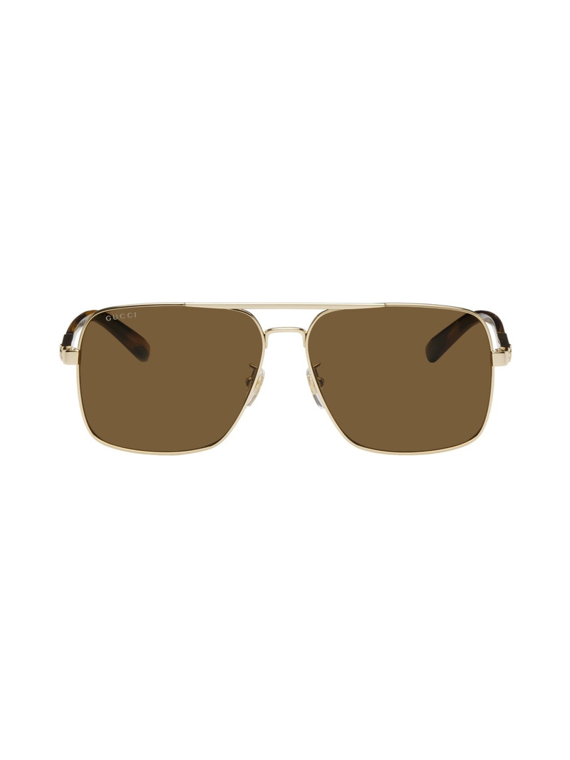 Gold Square Sunglasses - 1