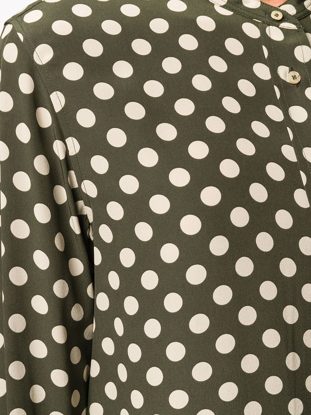 polka-dot silk shirt - 5