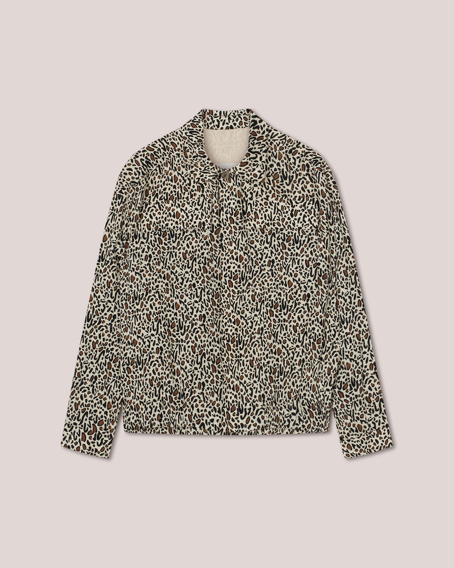BENO - 60’s pleat box fit jacket - Creme Ocelot - 1
