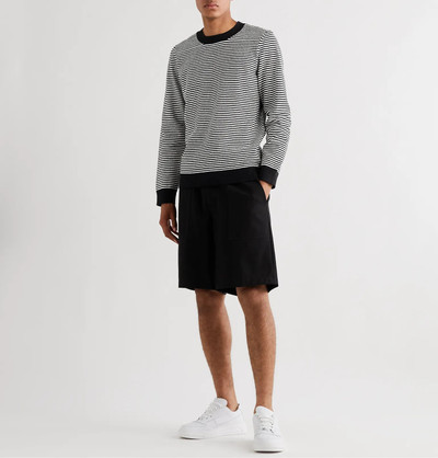 A.P.C. Patrick Striped Cotton-Blend Terry Sweater outlook