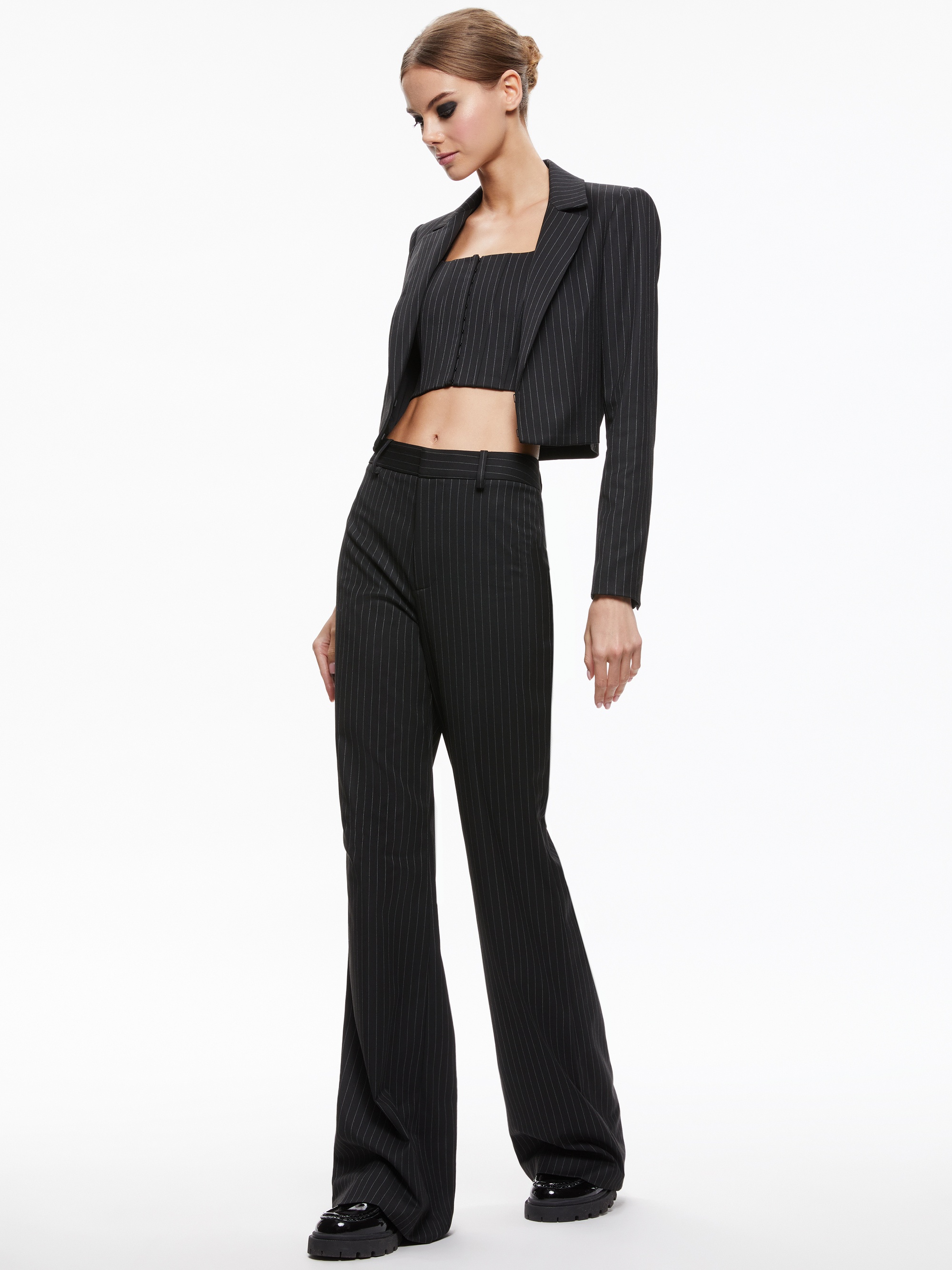 MYA CROPPED NOTCH COLLAR BLAZER - 6