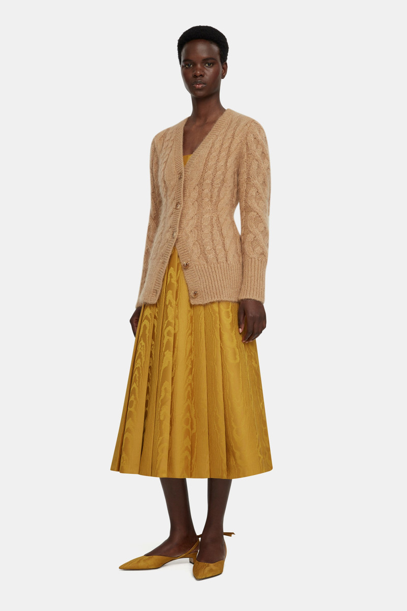 Ross Cardigan in Beige Mohair 4