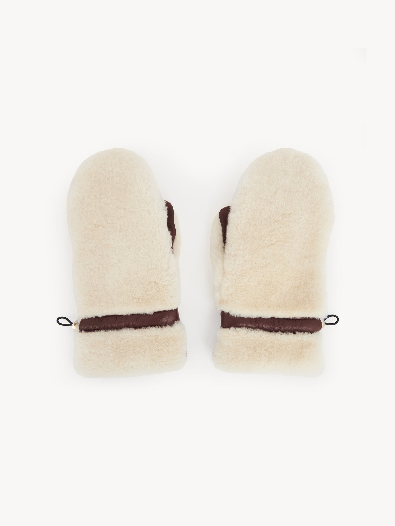 SHEARLING MITTENS - 1