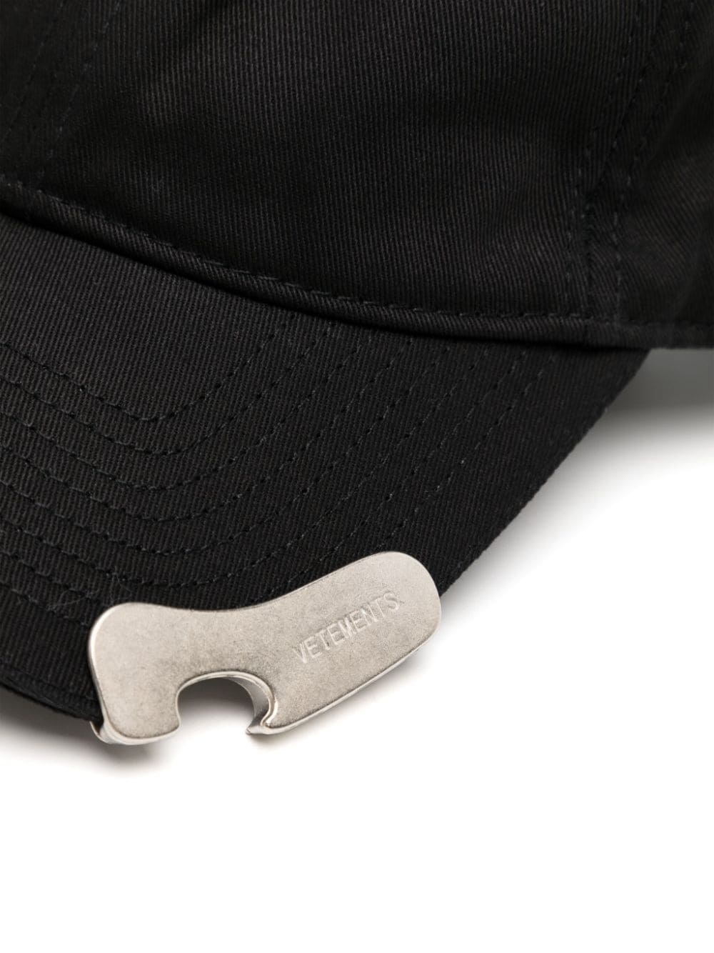 logo-embroidered cotton cap - 2