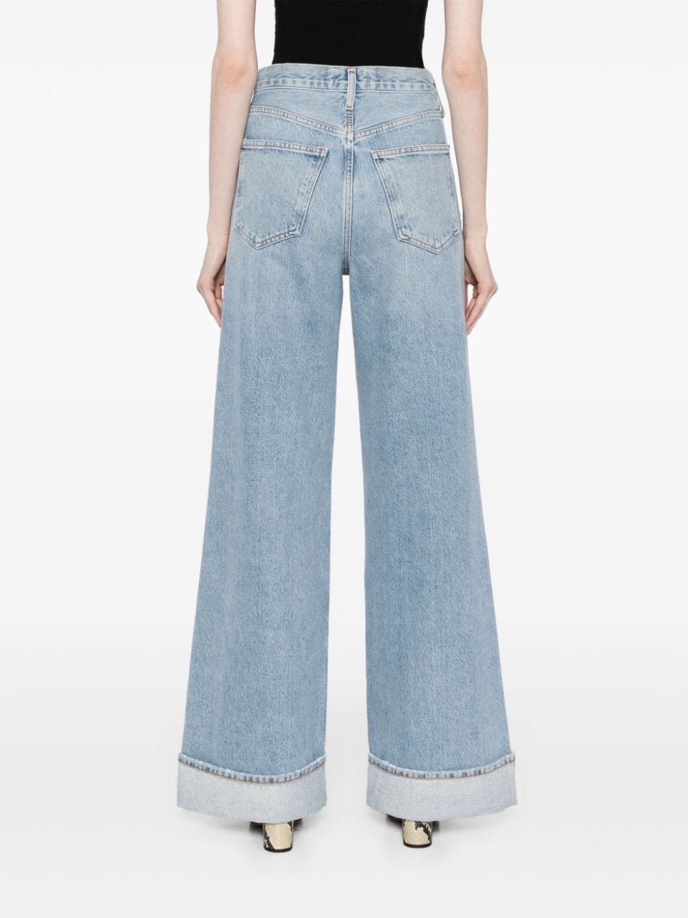 Dame high-rise wide-leg jeans - 4