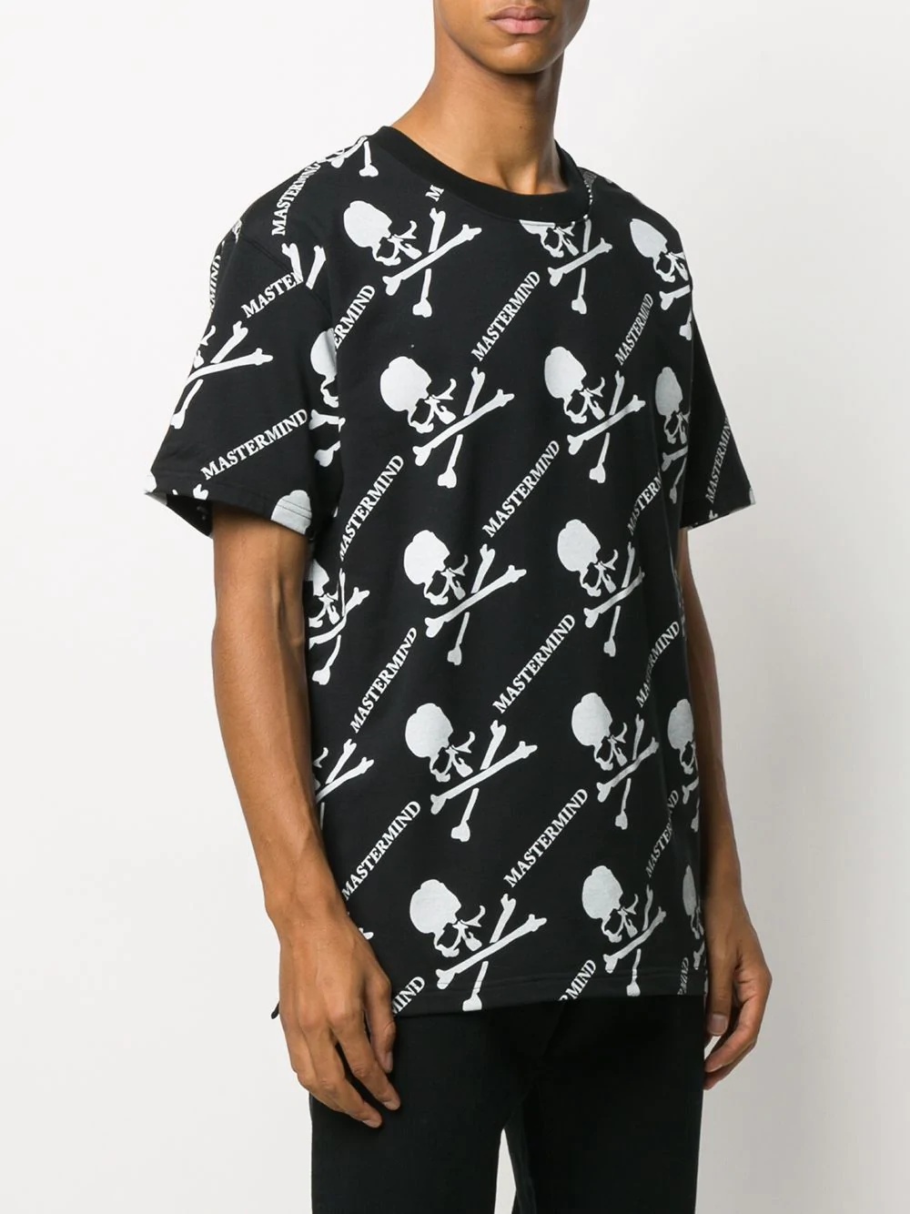 graphic skull print t-shirt - 3