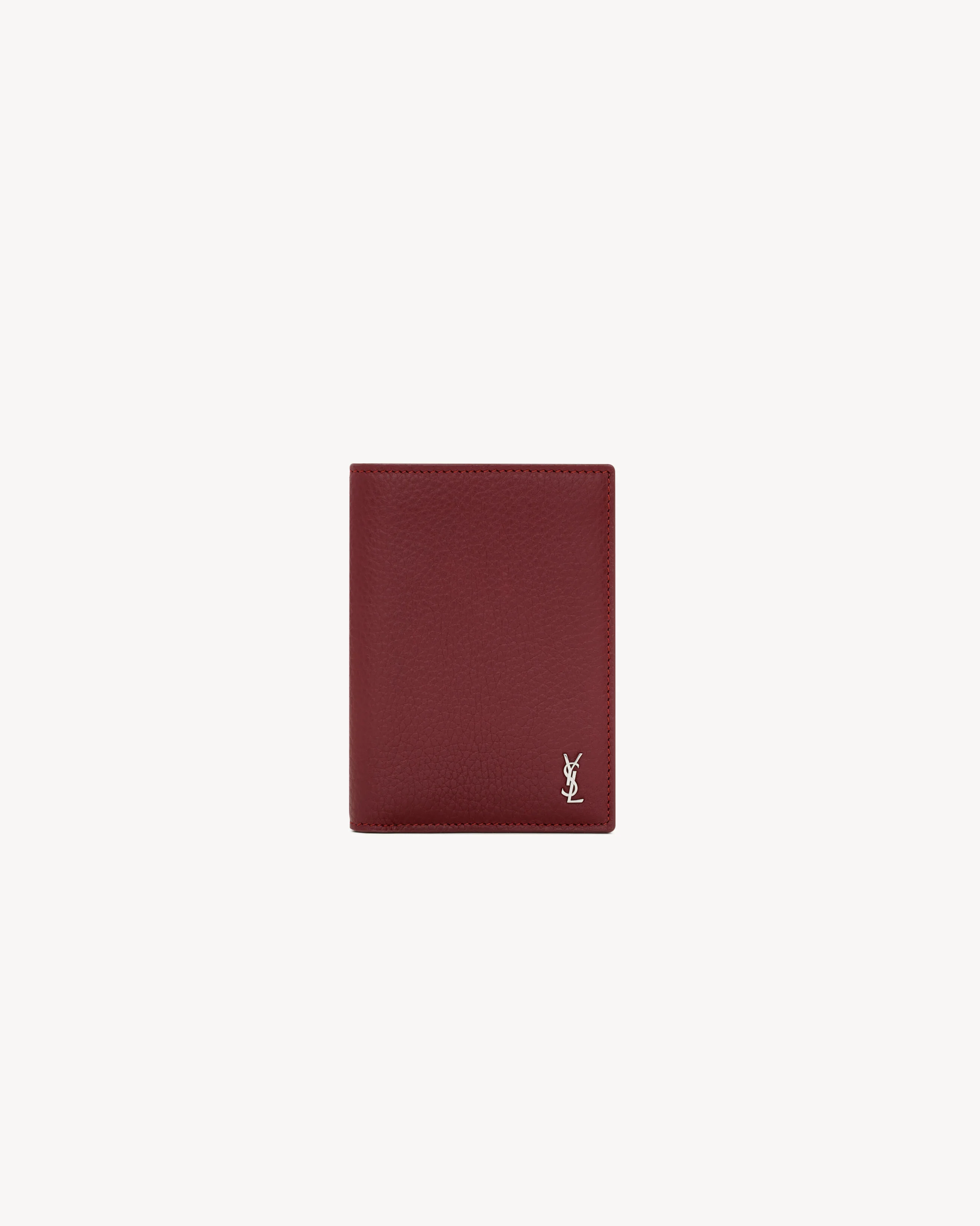 TINY CASSANDRE CREDIT CARD WALLET IN GRAINED LEATHER - 1