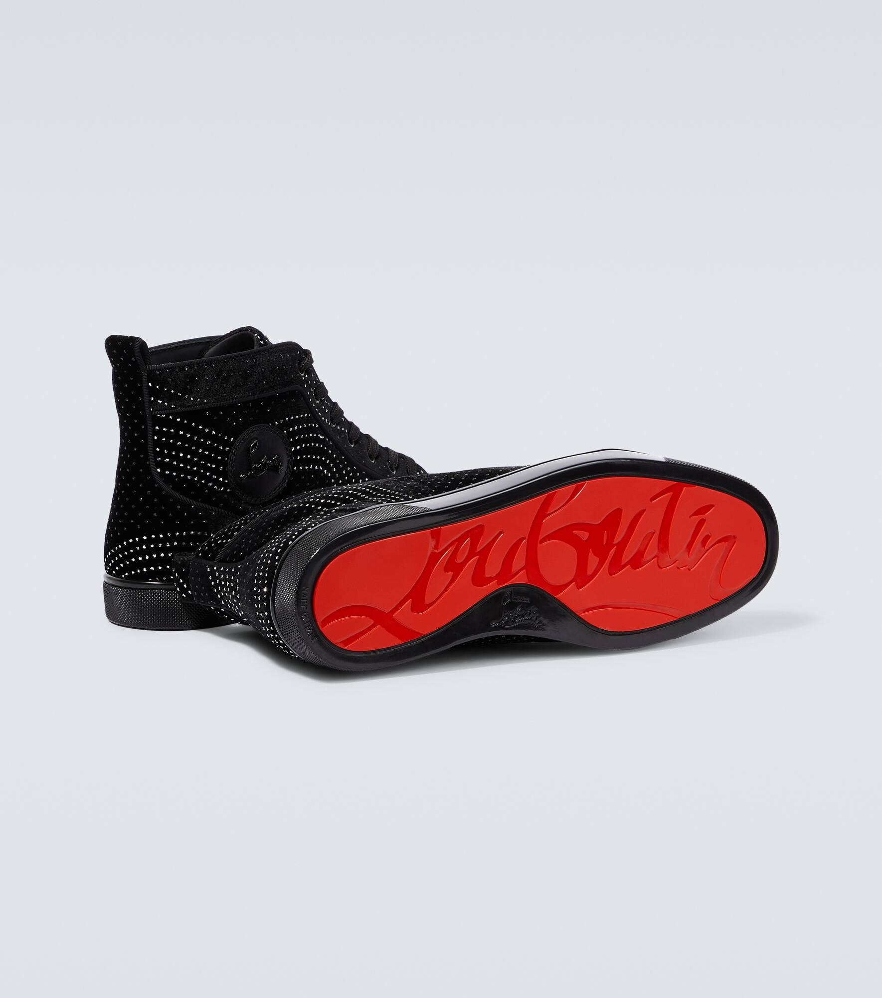 Louis suede embellished sneakers - 7