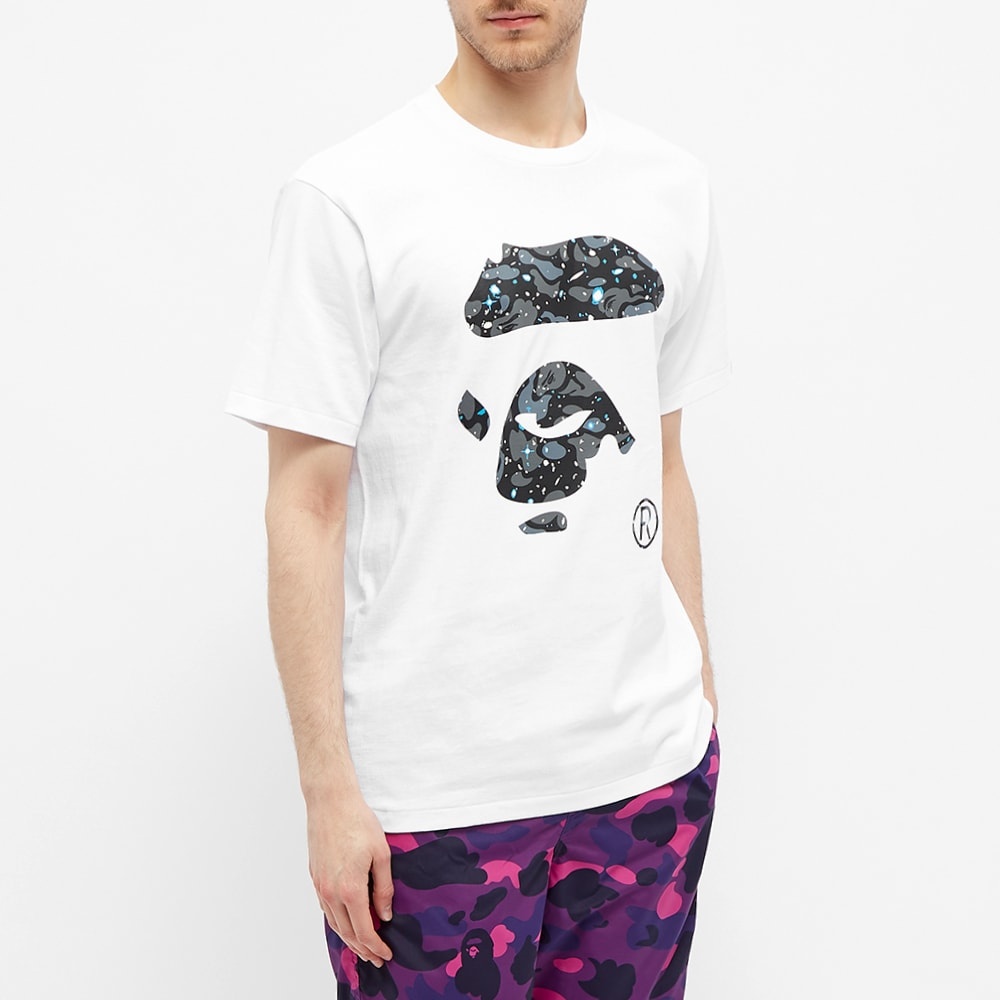 A Bathing Ape Space Camo Ape Face Tee - 4