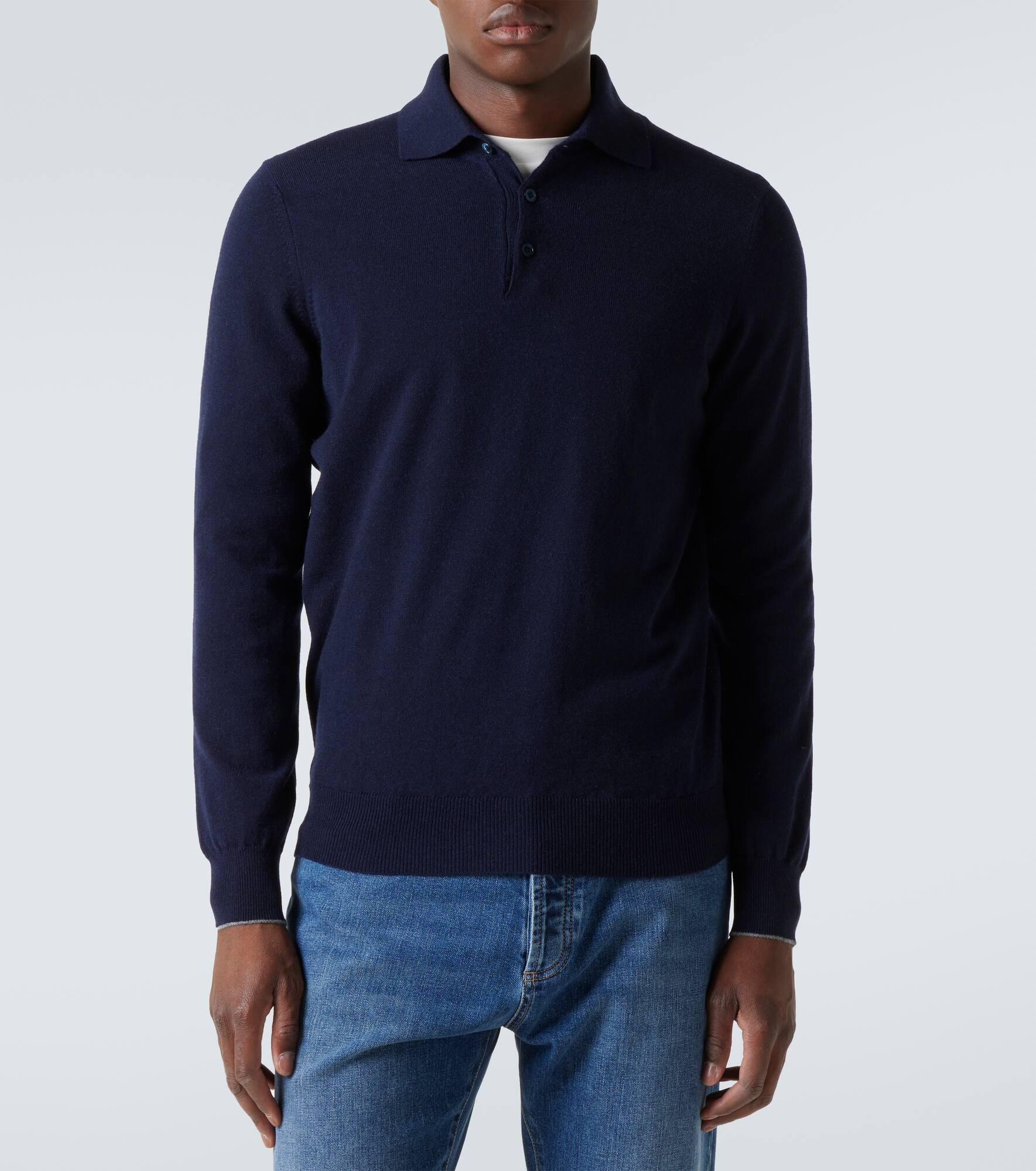 Cashmere polo sweater - 3