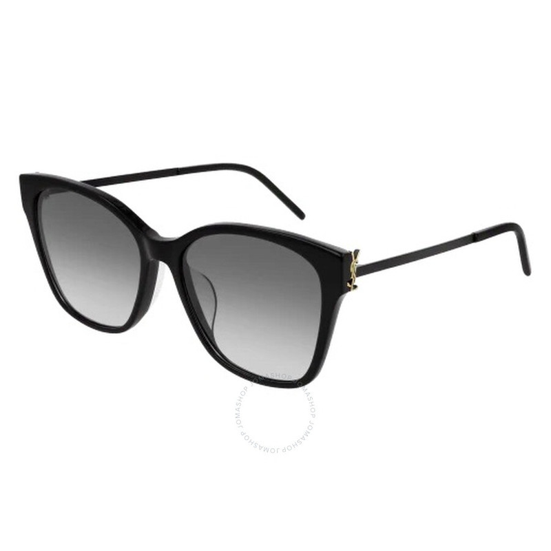 Saint Laurent Grey Gradient Butterfly Ladies Sunglasses SL M48S/K 002 56 1
