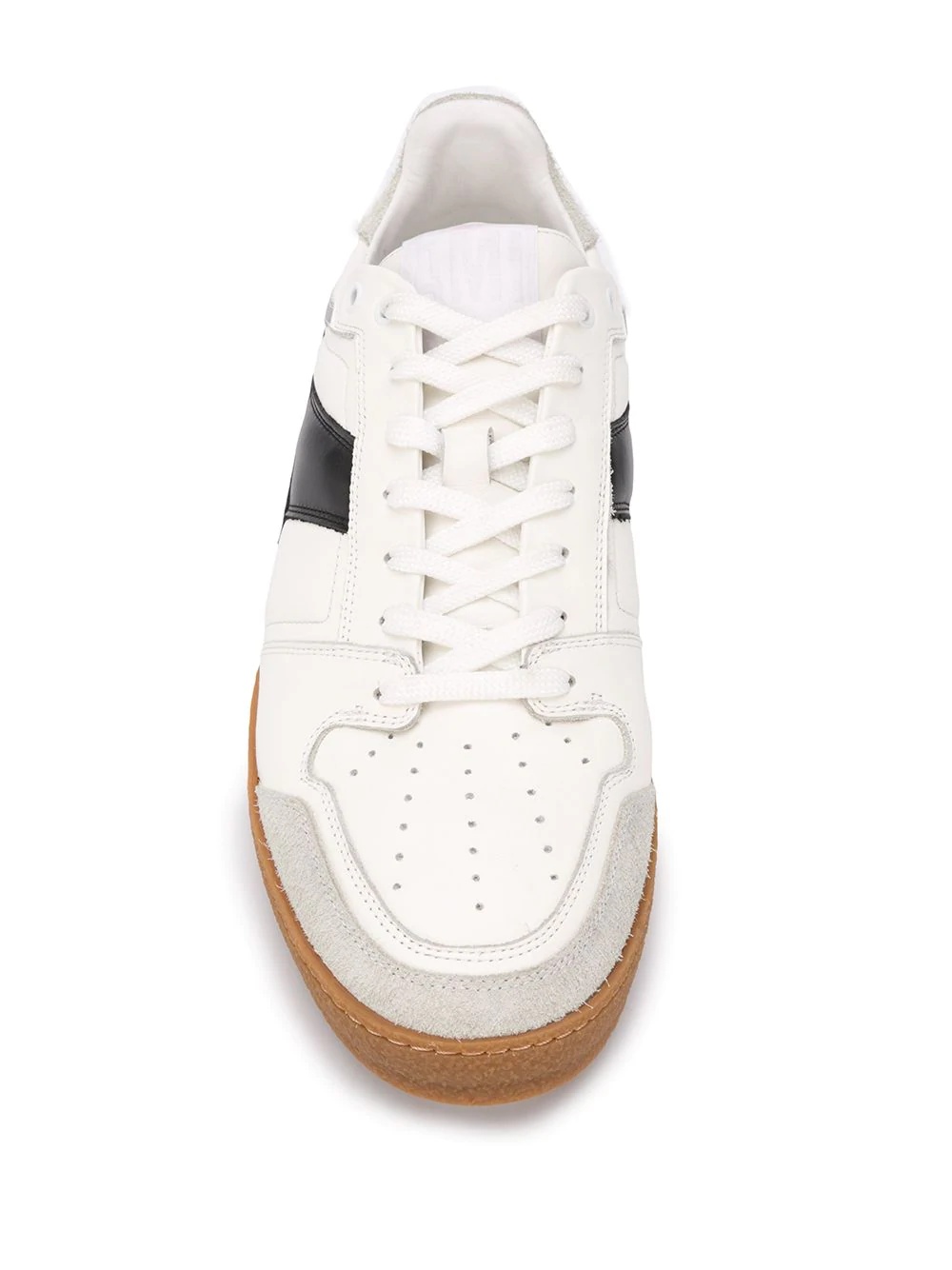 logo patch low-top sneakers - 4