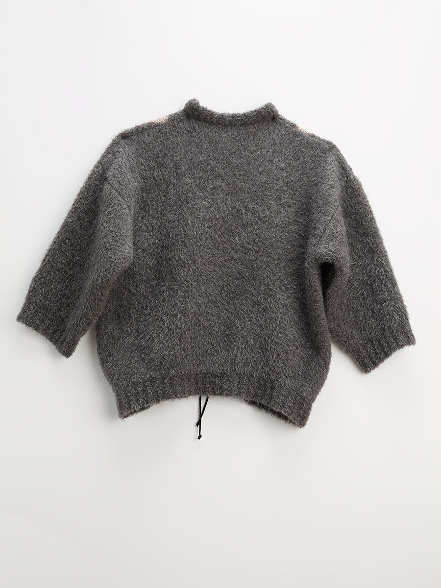 Funghi Pullover Undyed Grey - 5
