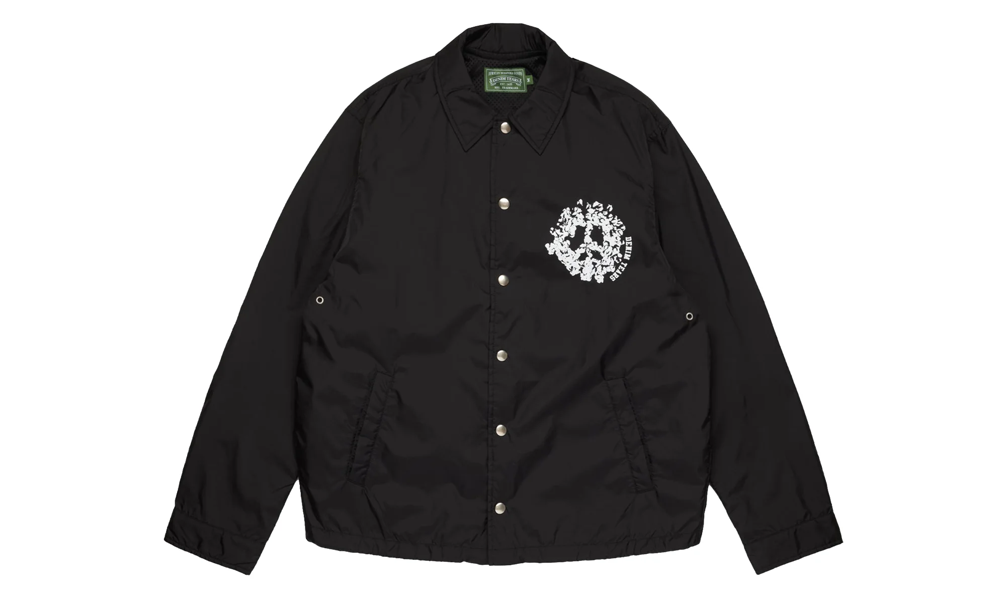 Peace Wreath Coaches Jacket "Black" DT922 - 1