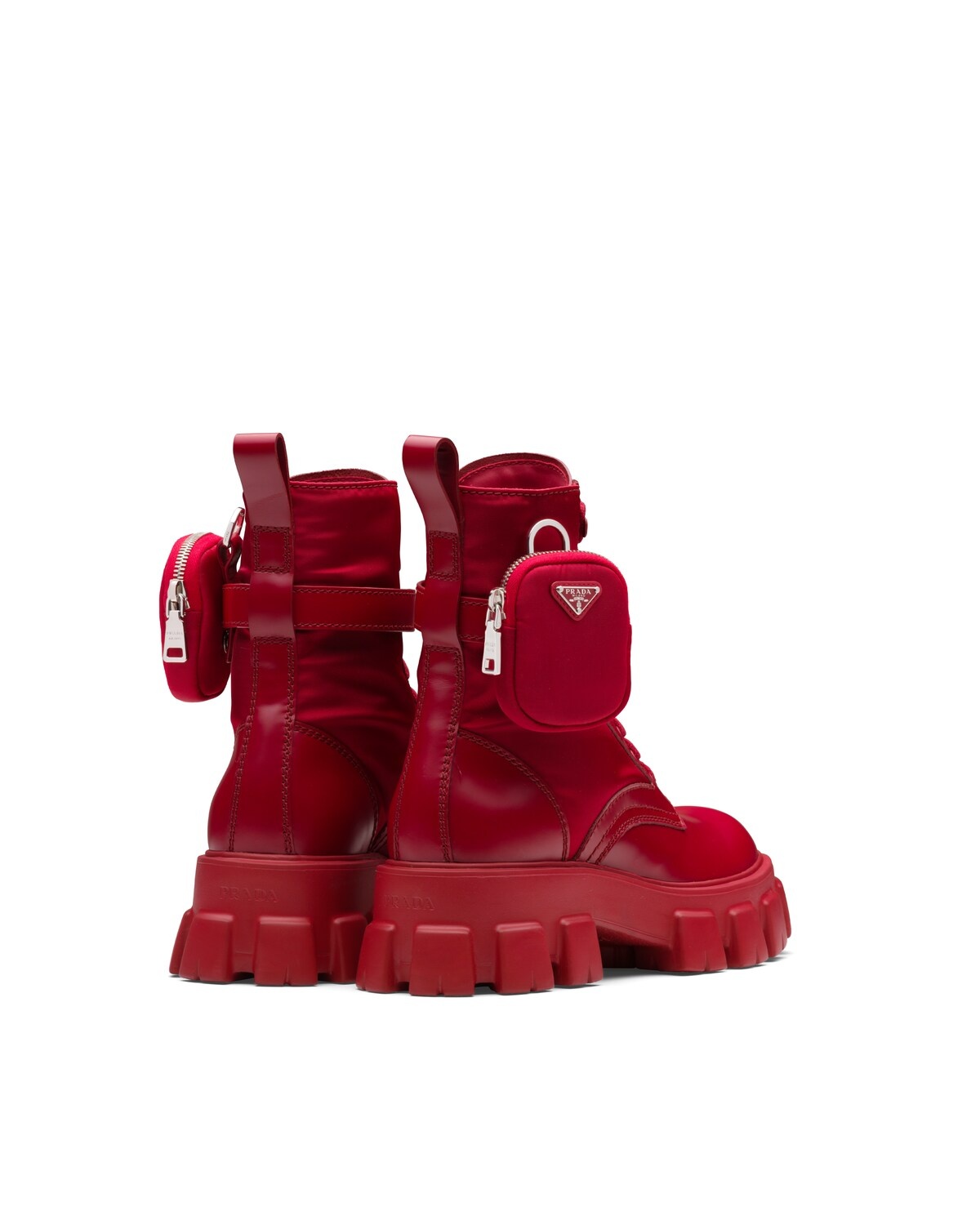 Monolith brushed leather and nylon boots - 3