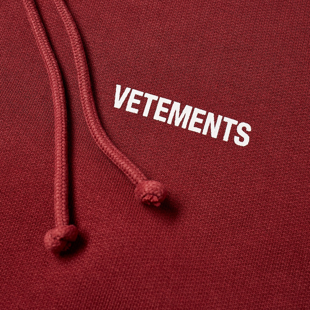 VETEMENTS Small Logo Popover Hoody - 3