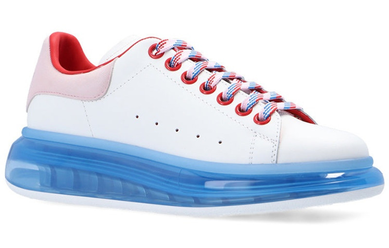 Alexander McQueen (WMNS) Alexander McQueen Oversized Sneaker 'White Blue' 611698WHXMA9623 outlook