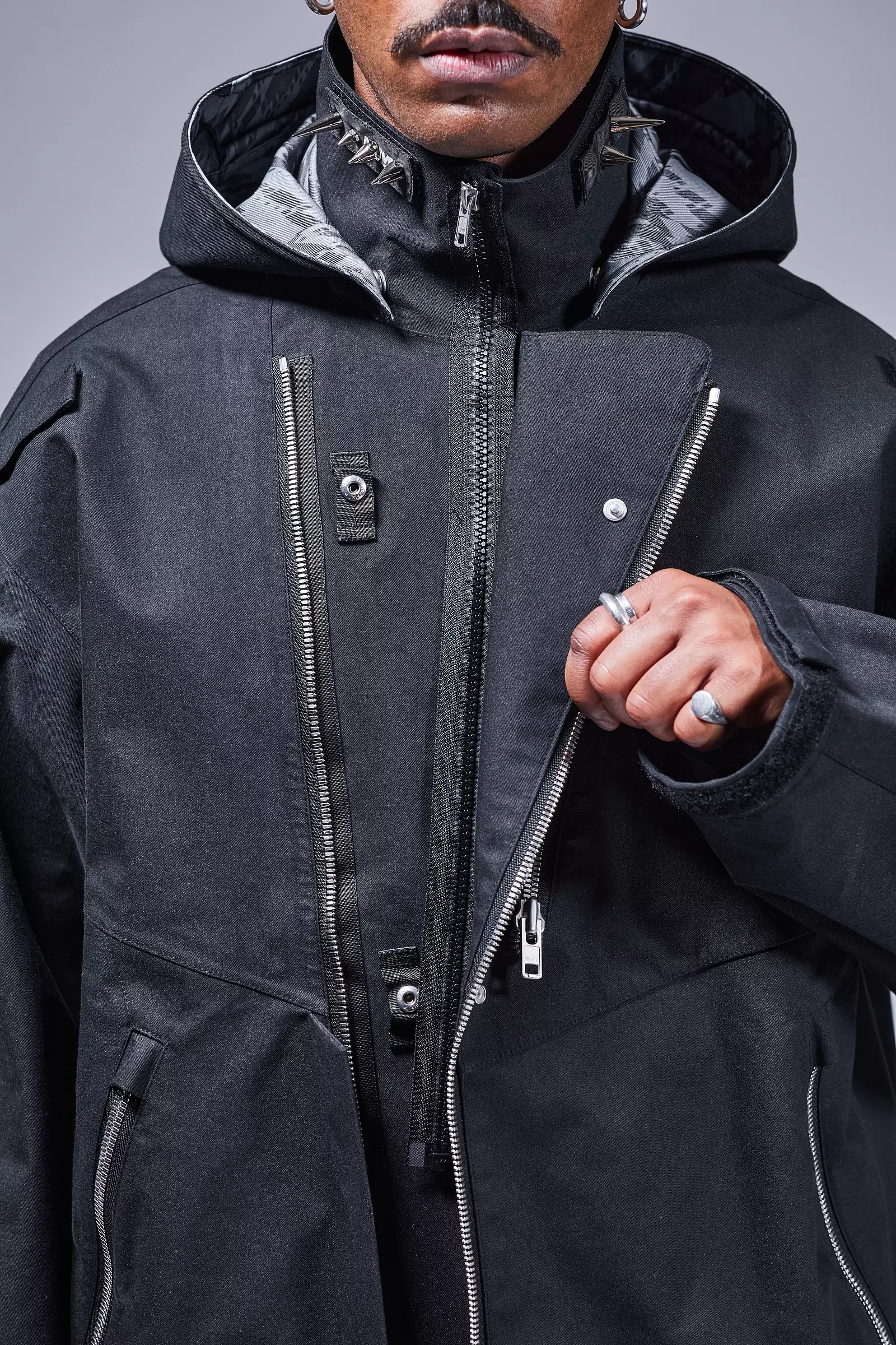 J68W-BQ 3L Rider Jacket Black - 24