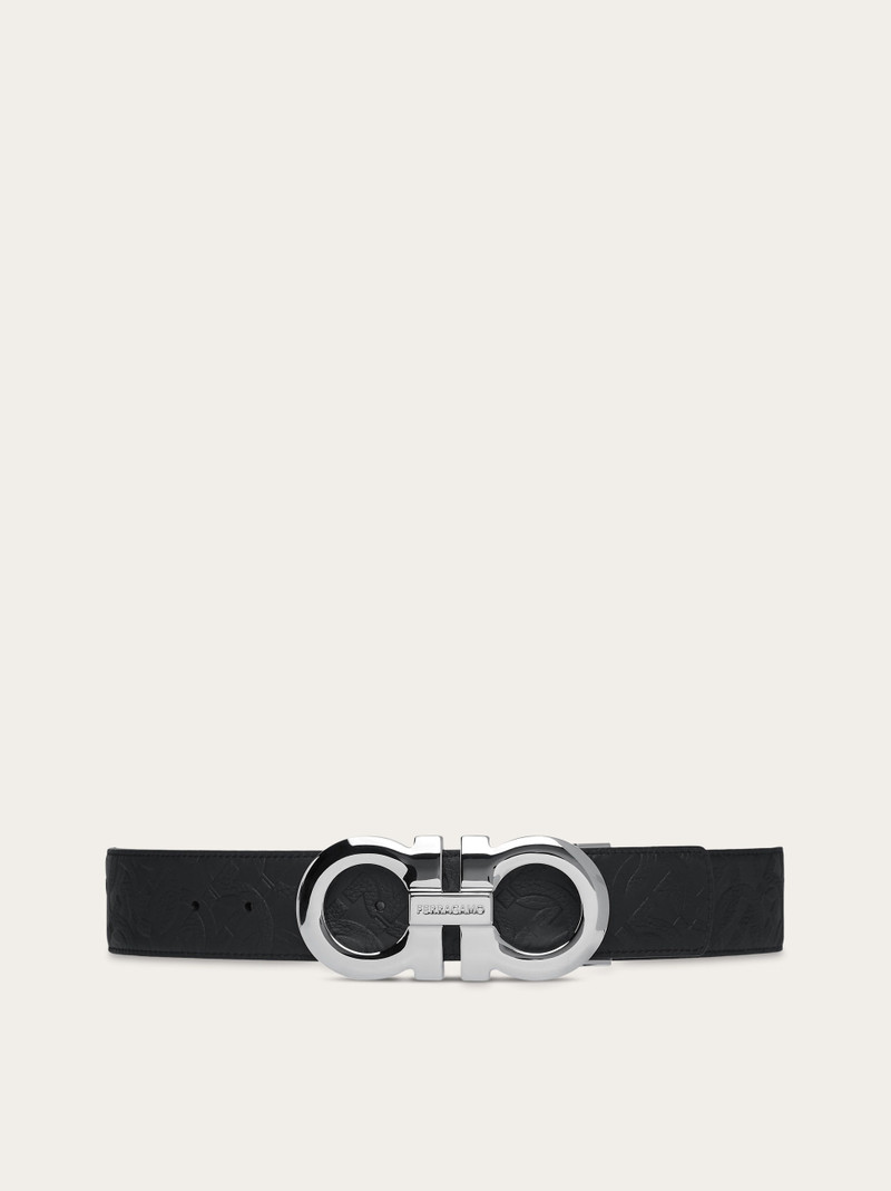 Reversible and adjustable Gancini belt 1