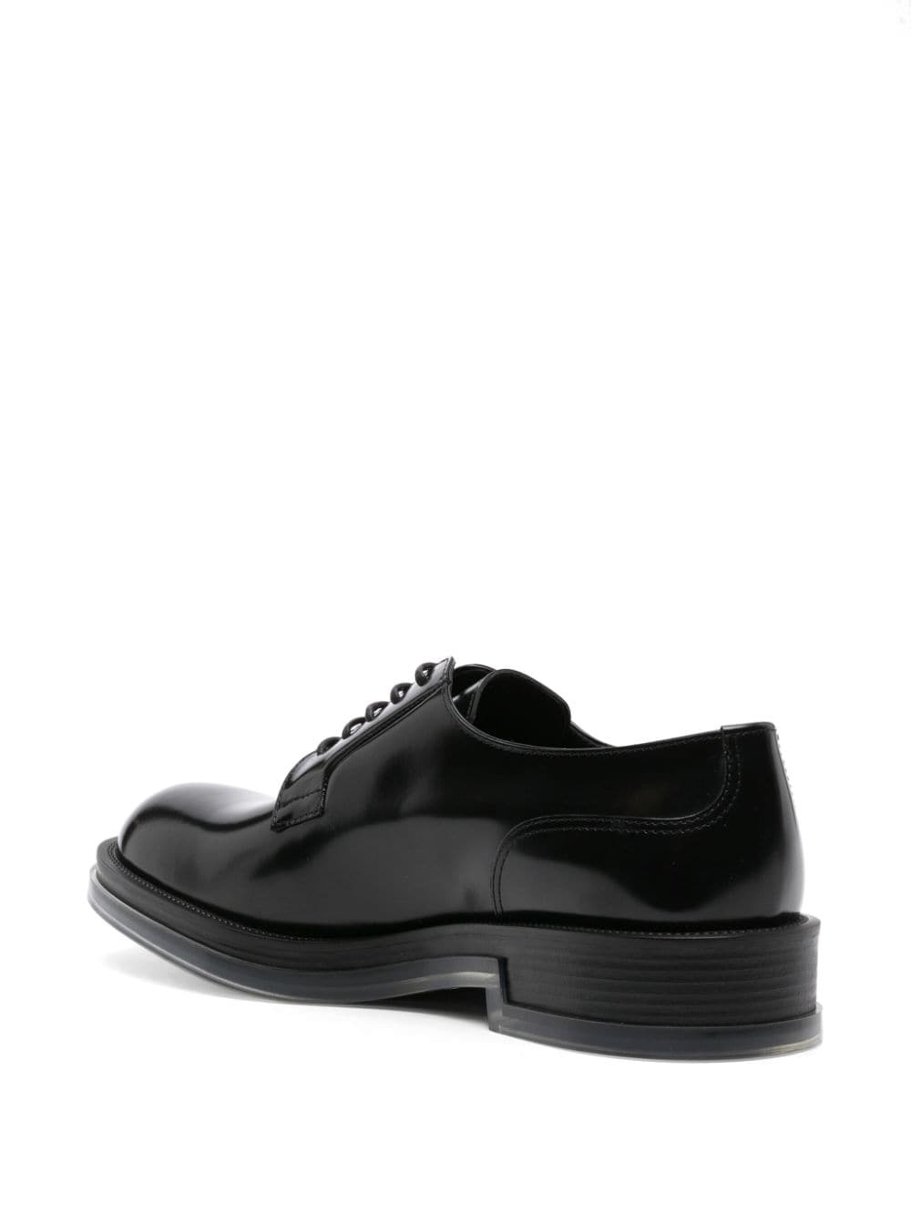 Float leather Derby shoes - 3