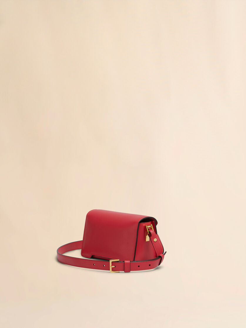 RED LEATHER TRUNKAROO MINI SHOULDER BAG - 2