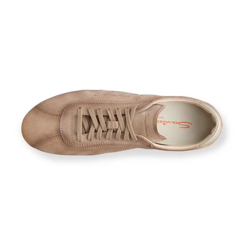 Men's beige suede sneaker 4