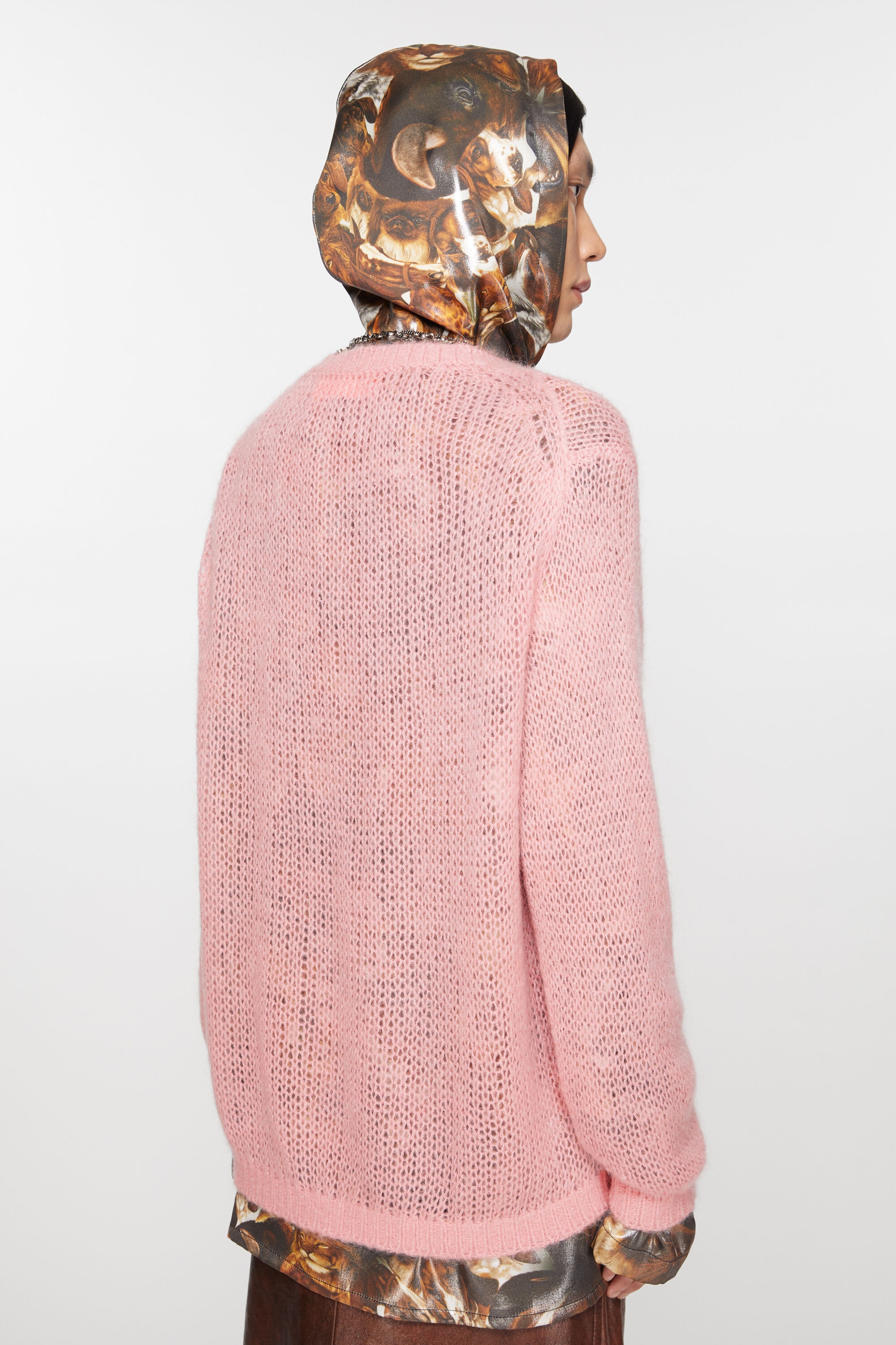 Crew neck sweater - Blush pink - 3