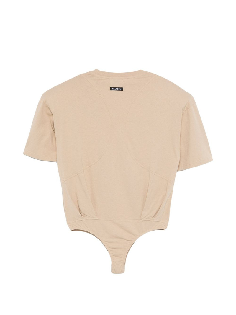 HALFBOY®️ slogan-print darted bodysuit outlook