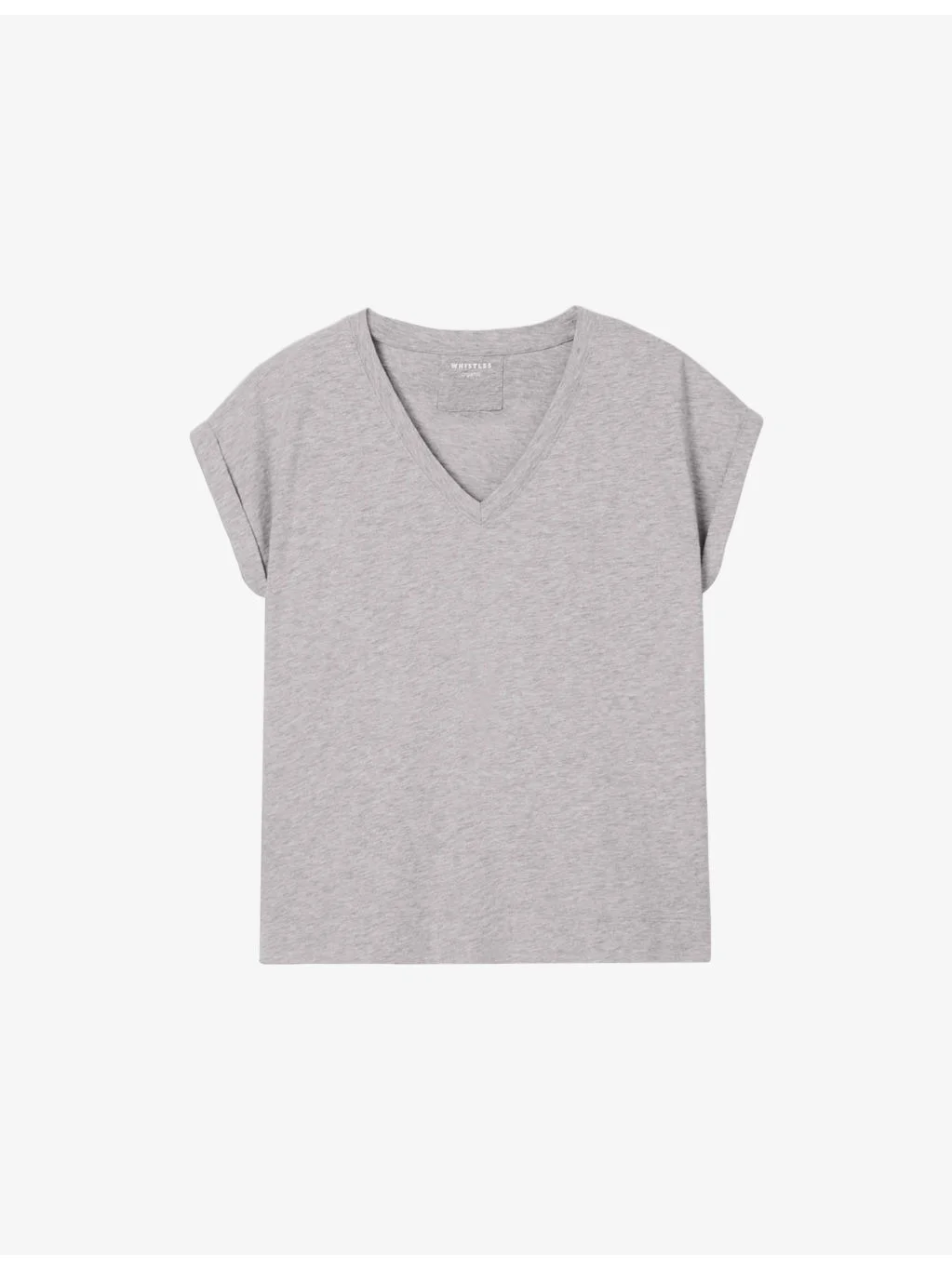 Willa V-Neck Cotton-Jersey T-Shirt - 1