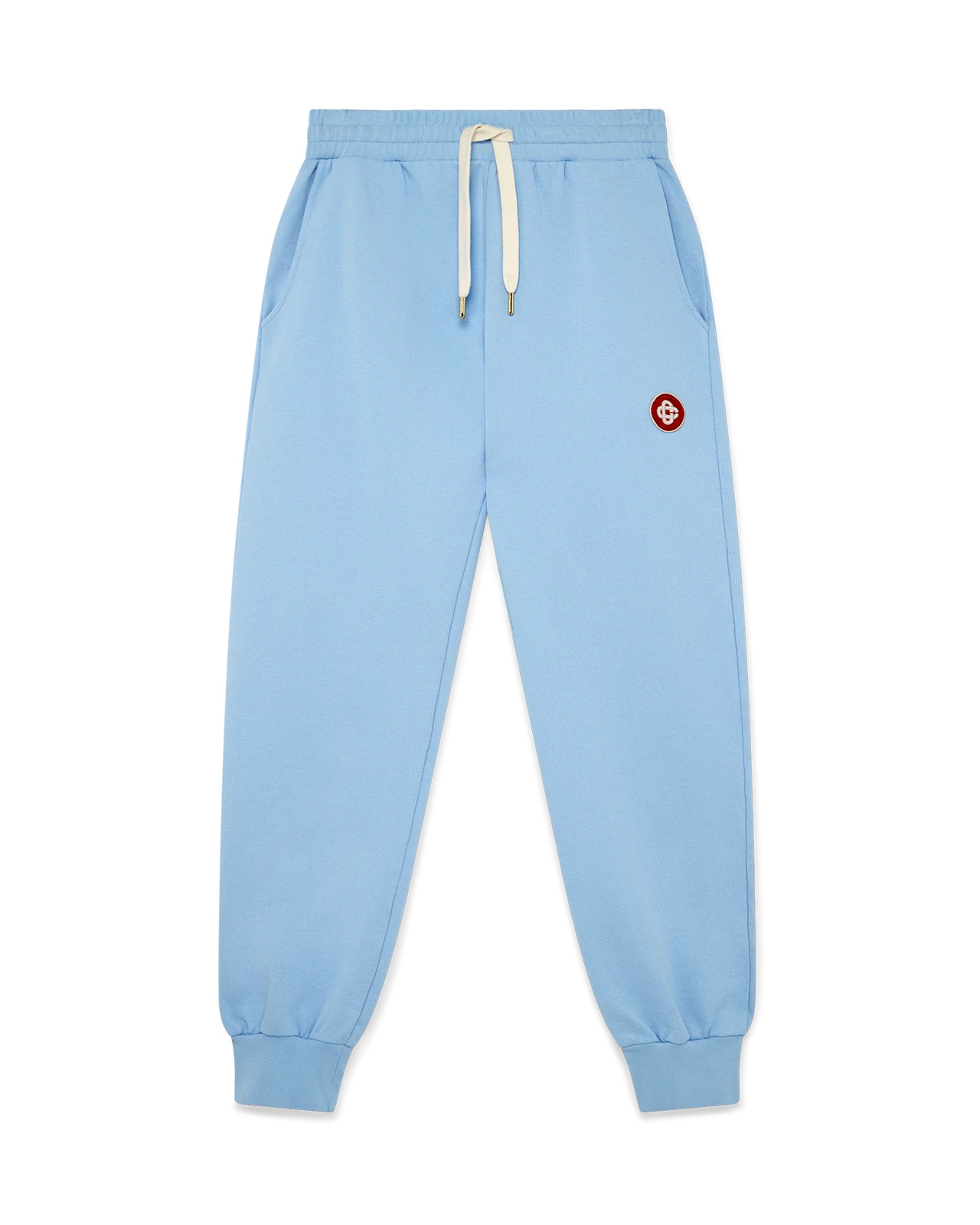 Blue Logo Patch Sweatpants - 1