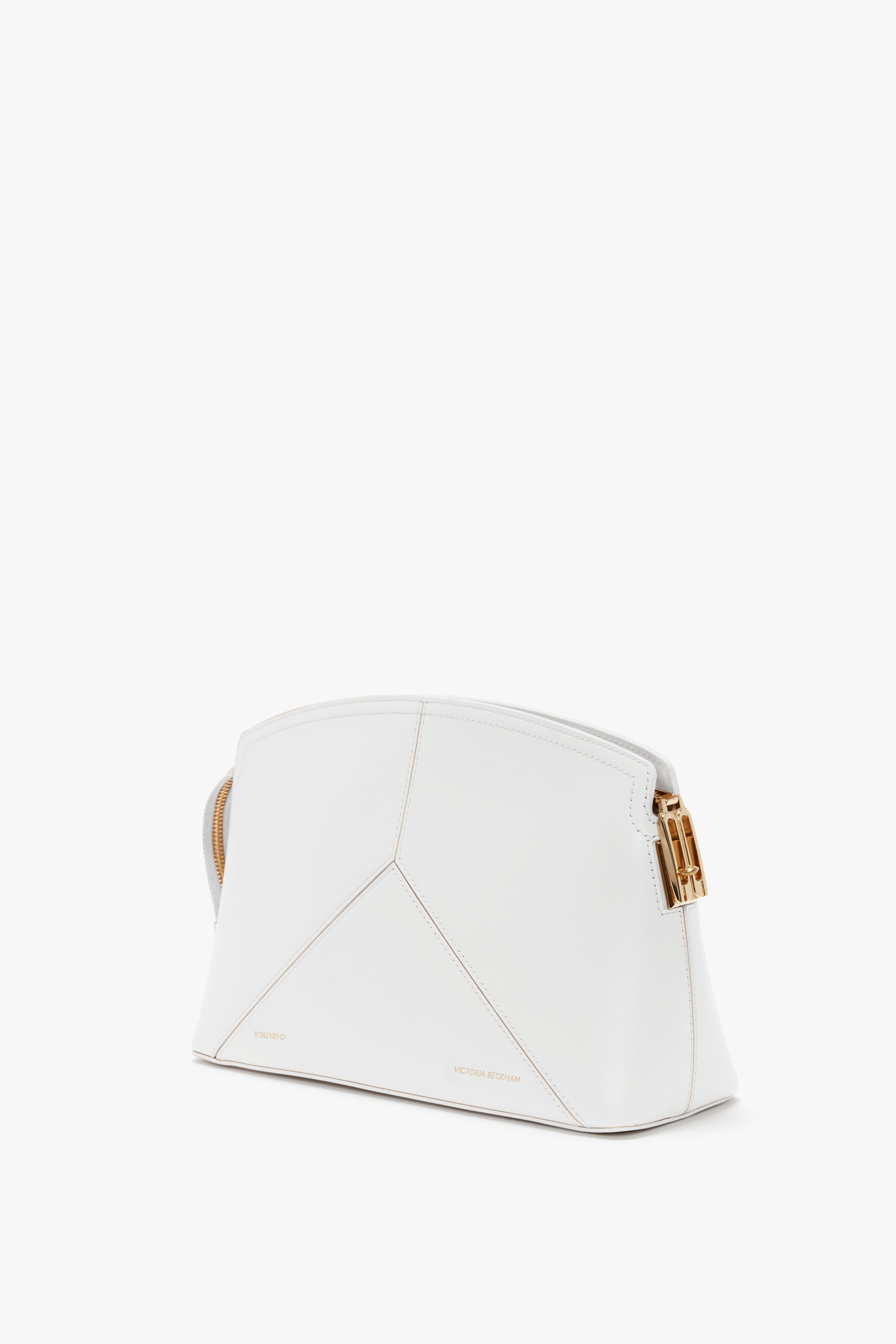 Exclusive Victoria Clutch Bag In White Leather - 2