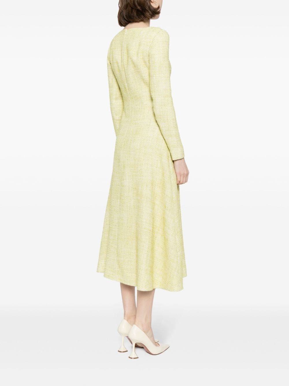 Fara tweed midi dress - 4