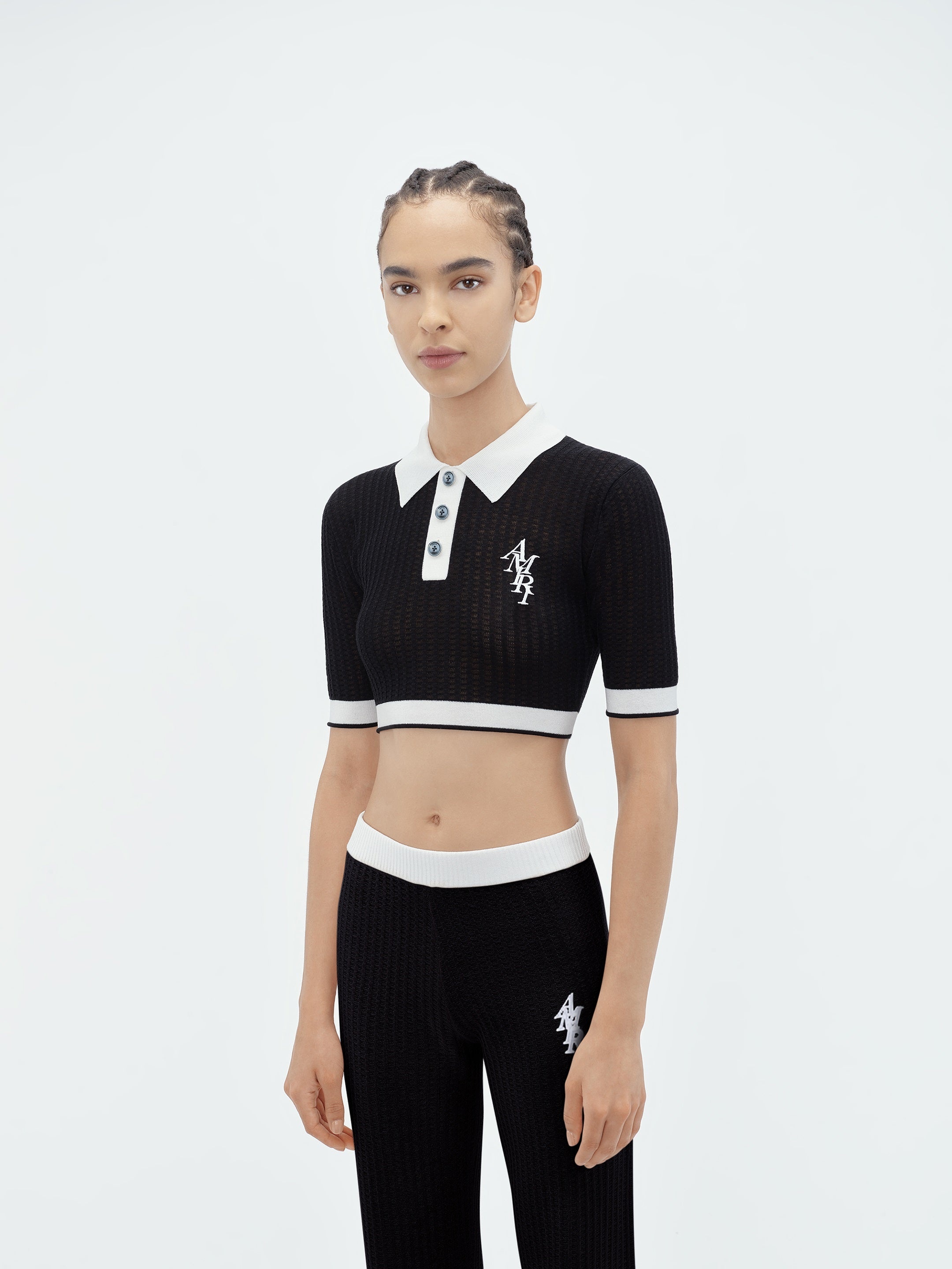 VERTICAL AMIRI KNIT POLO - 3