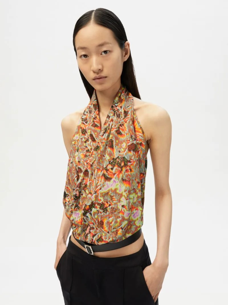 PRINTED BELTED TOP - 6