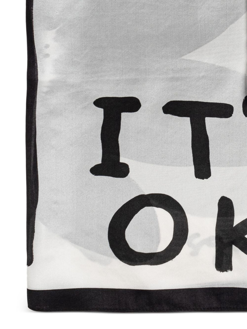 Marc Jacobs x David Shrigley It's Okay scarf outlook