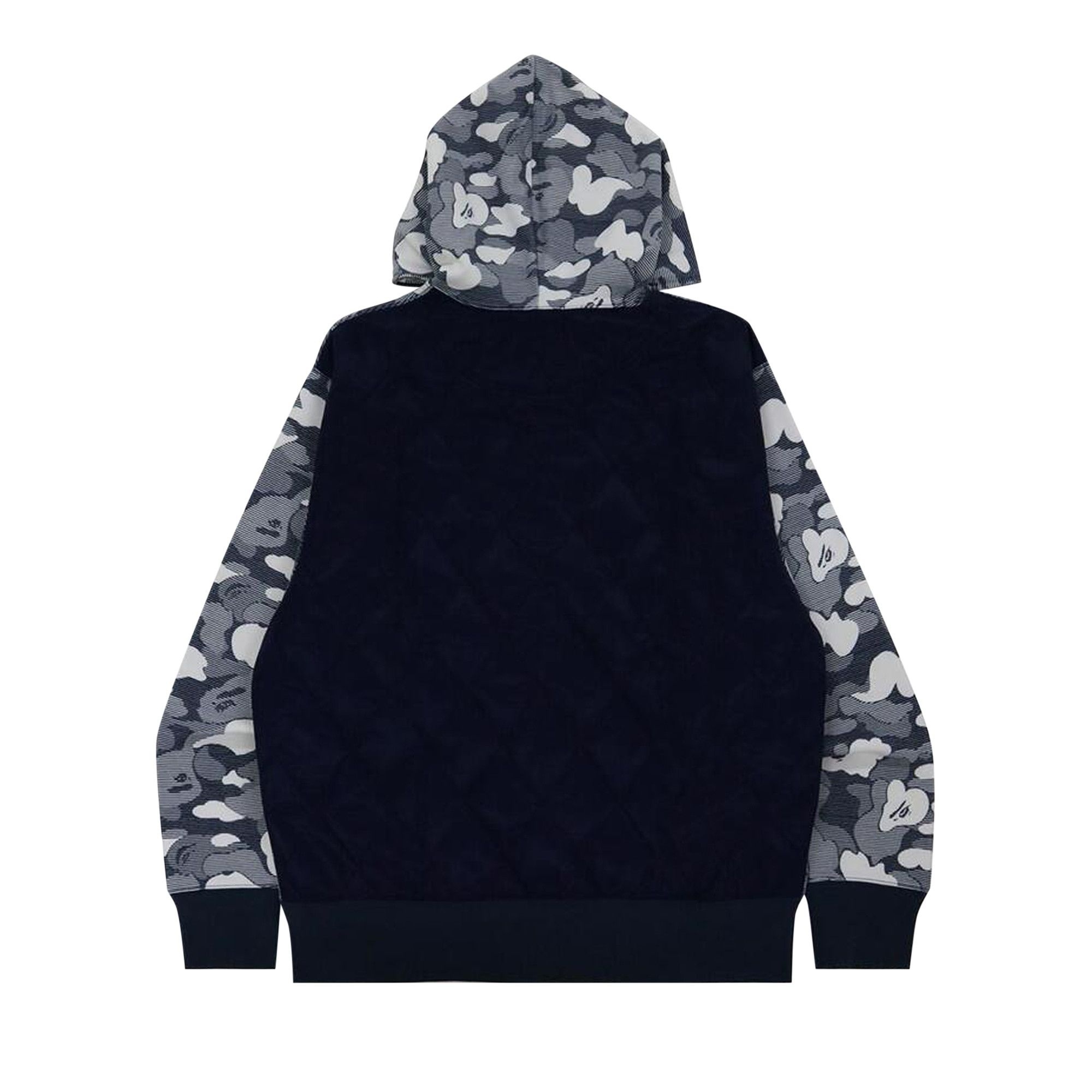 BAPE Stripe ABC Camo Relaxed Fit Full Zip Hoodie 'Navy' - 2