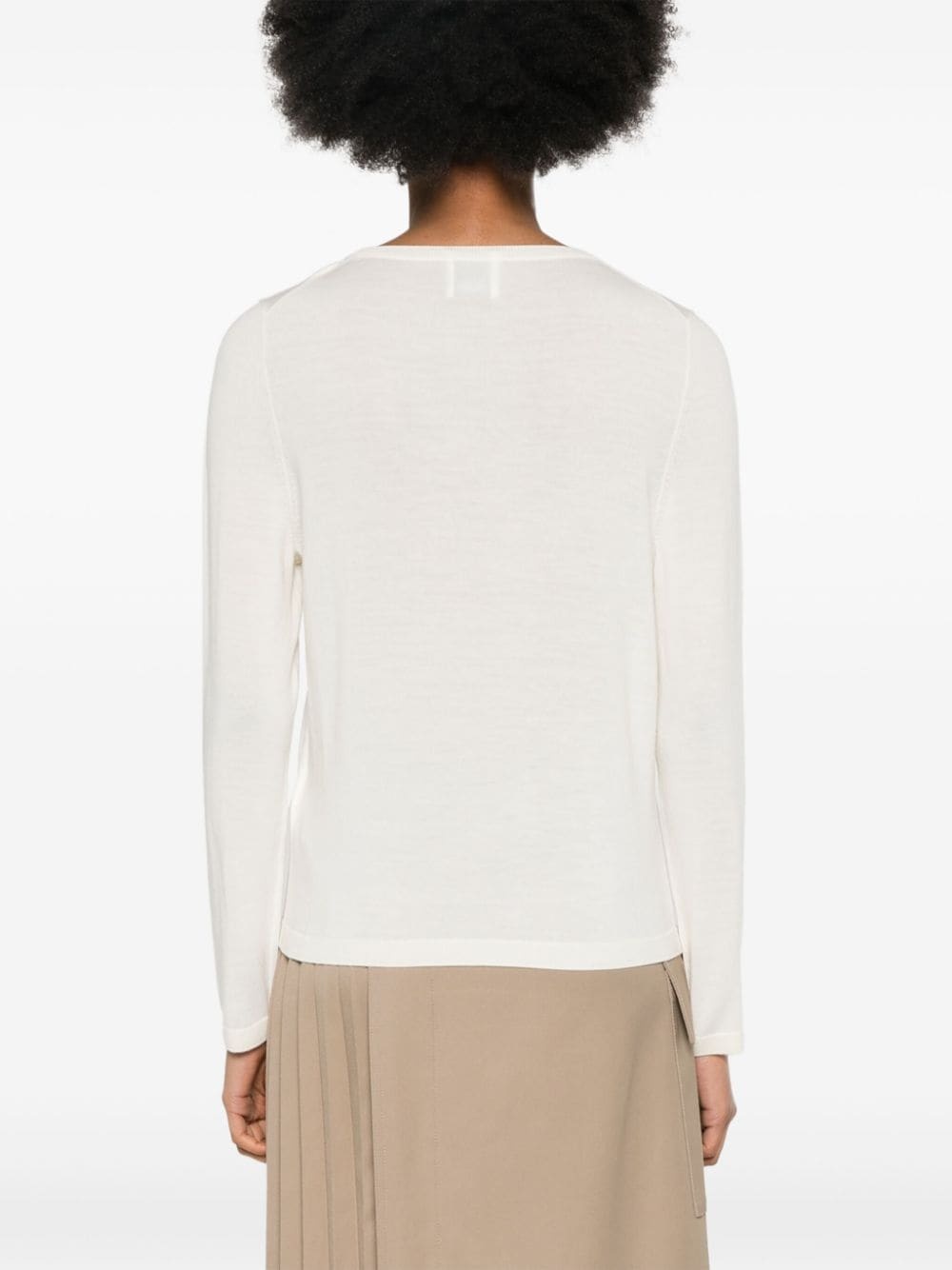 fine-knit virgin wool jumper - 4