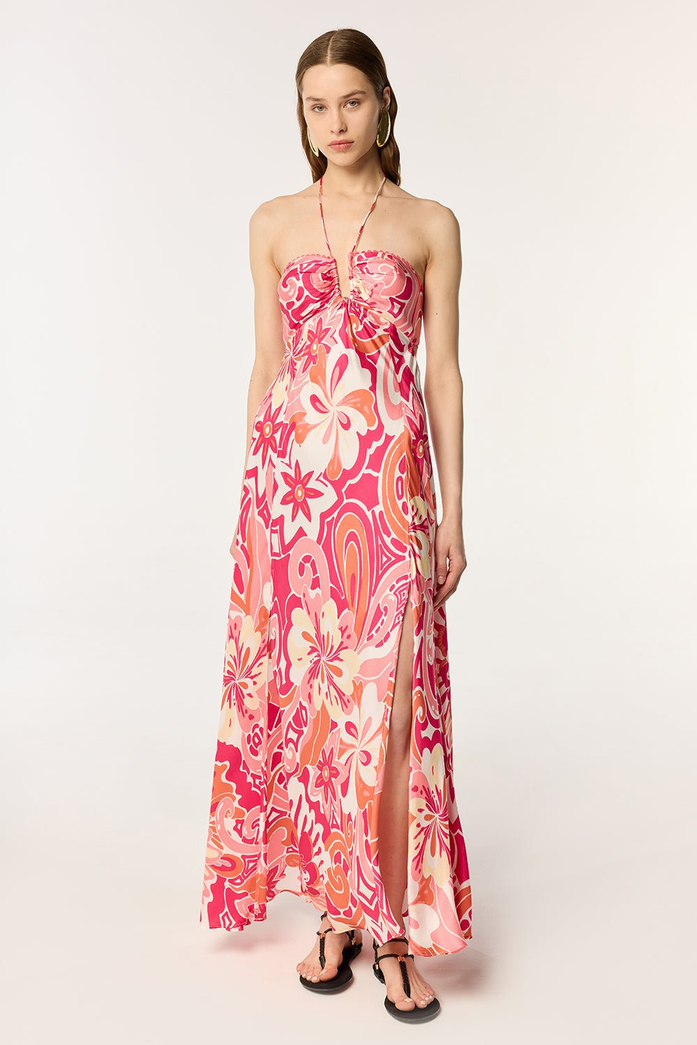 Long Dress Carla - Pink Fantasia - 2