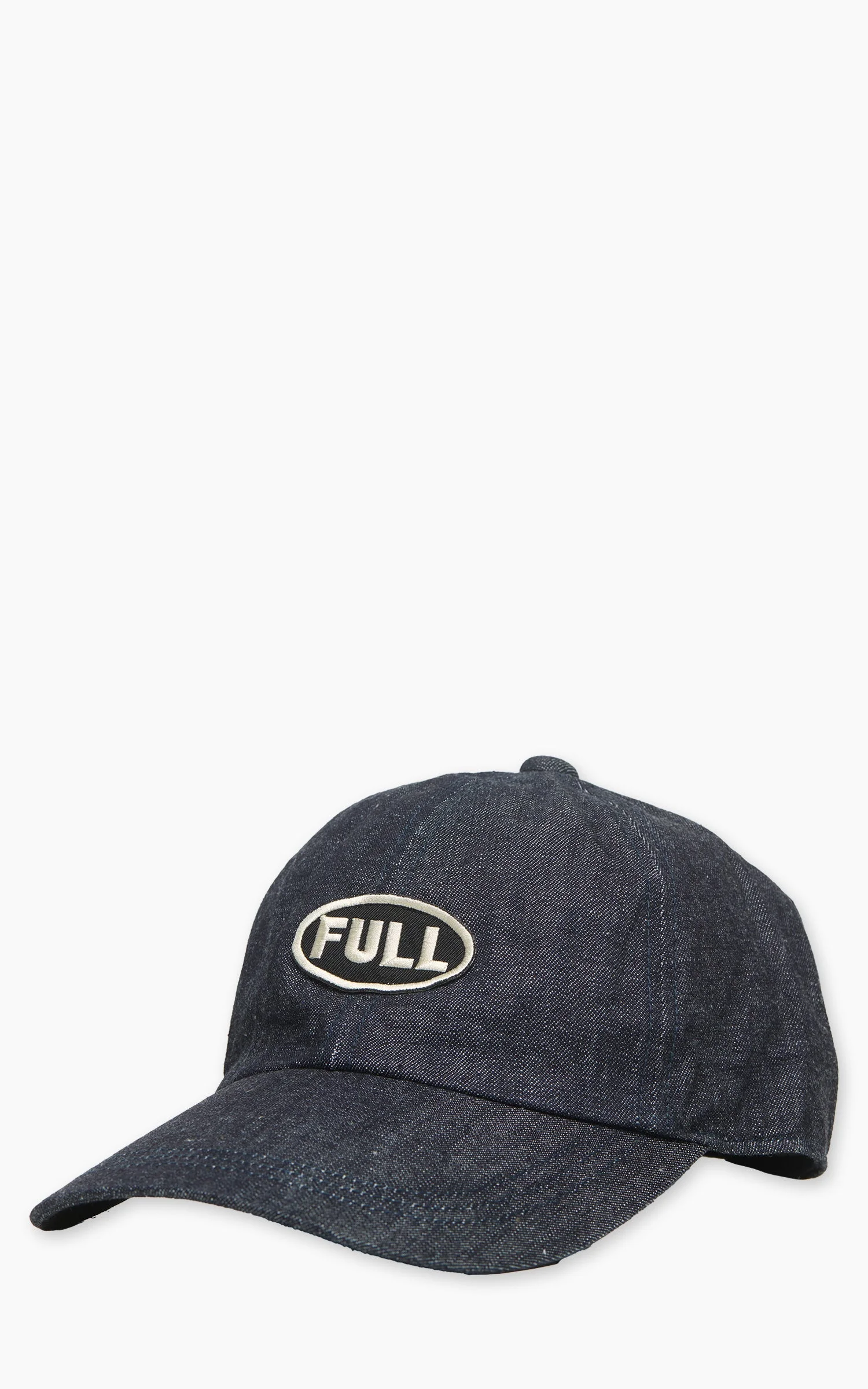 FULLCOUNT 6770-26 BLACK FULL WAPPEN DENIM CAP INDIGO - 1