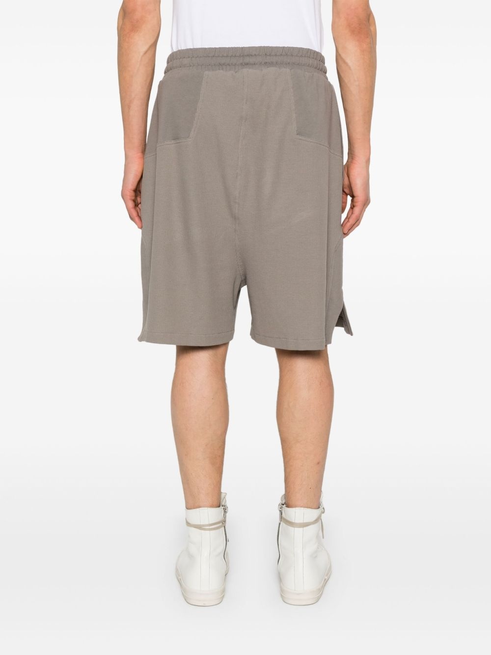 waffle-effect track shorts - 4