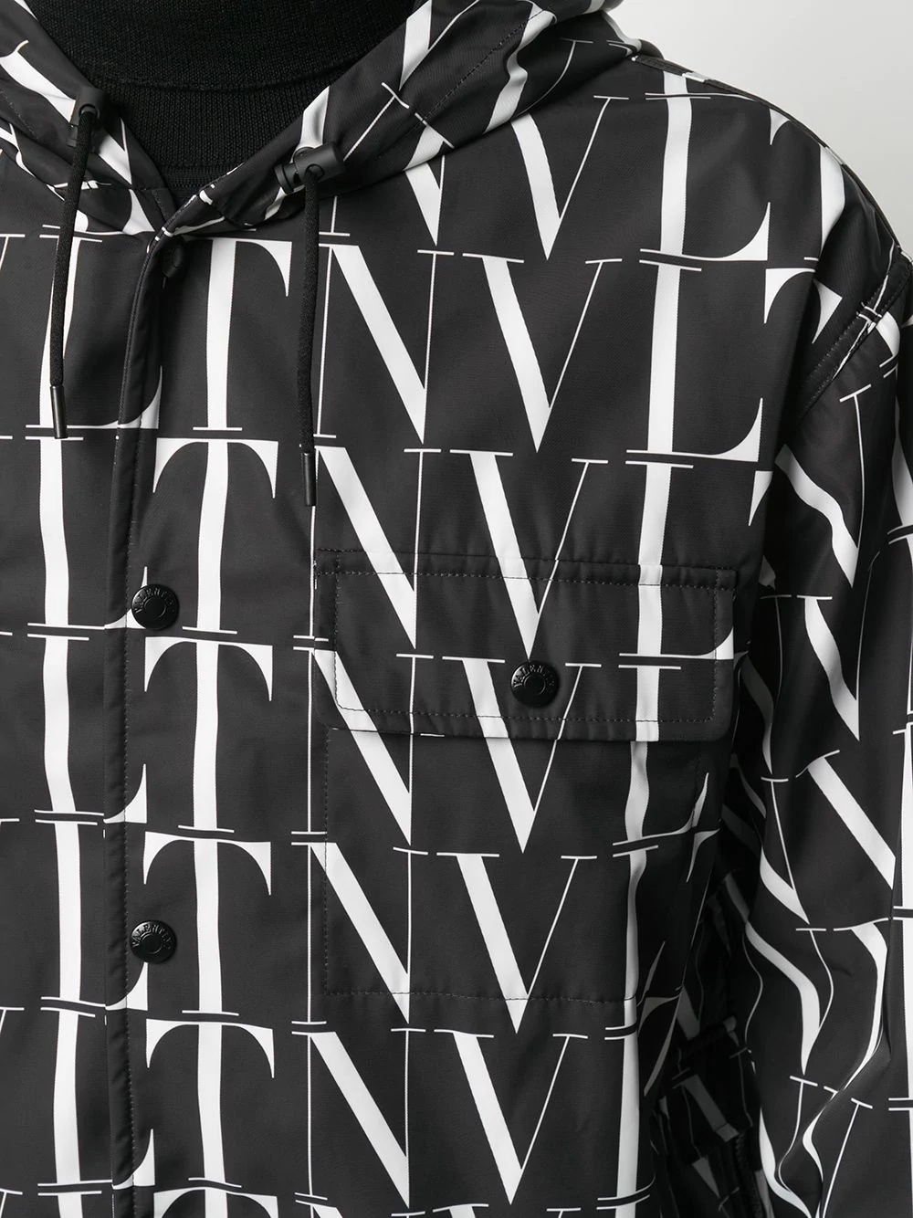 VLTN pattern hooded jacket - 5