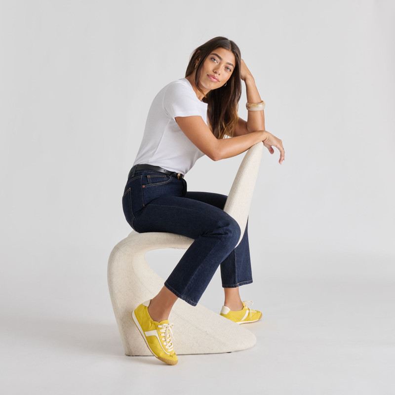 SARIYA SNEAKERS YELLOW NYLON 9