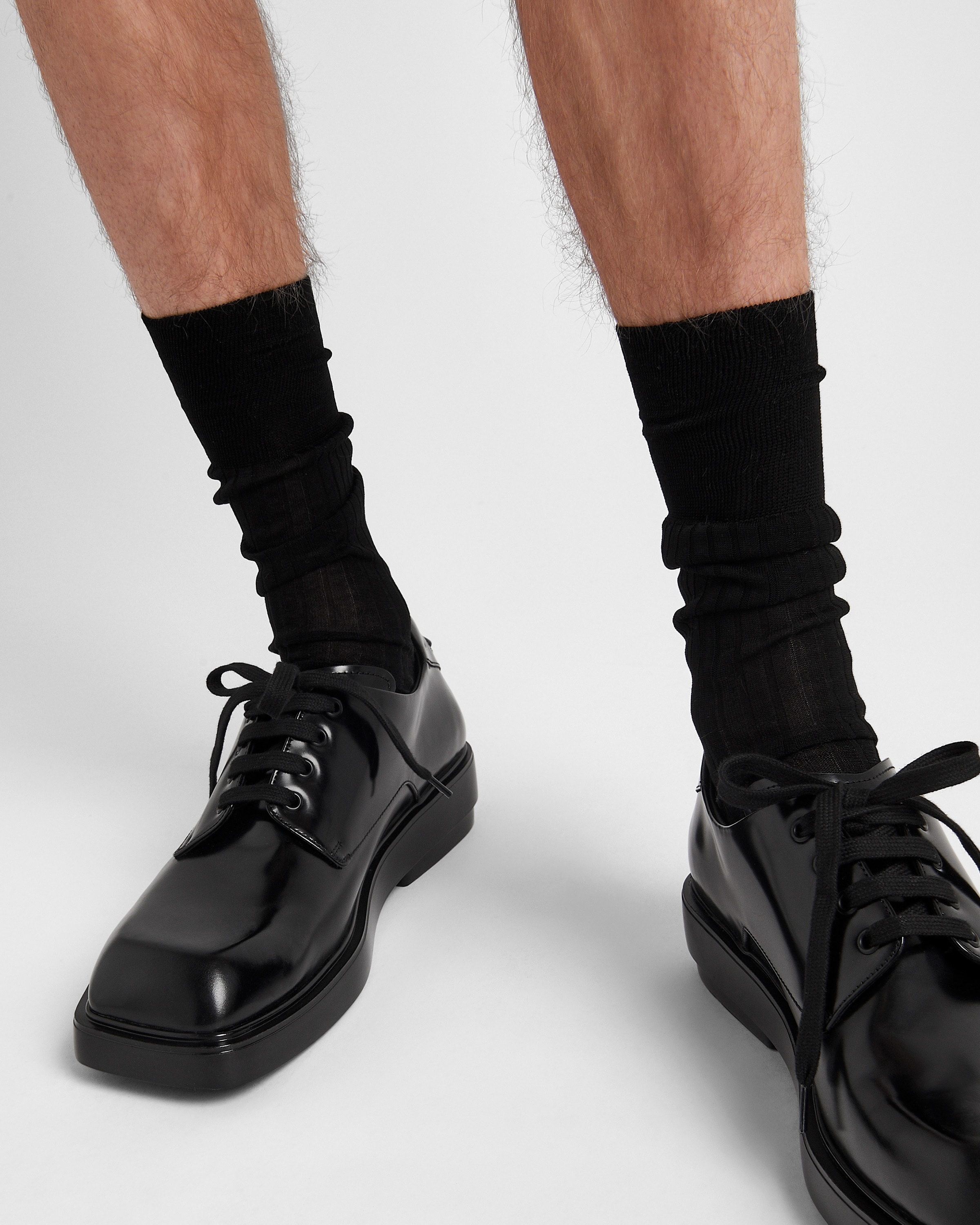 PRADA レザーブーティー36 ブラック レザー ブーティー | PRADA