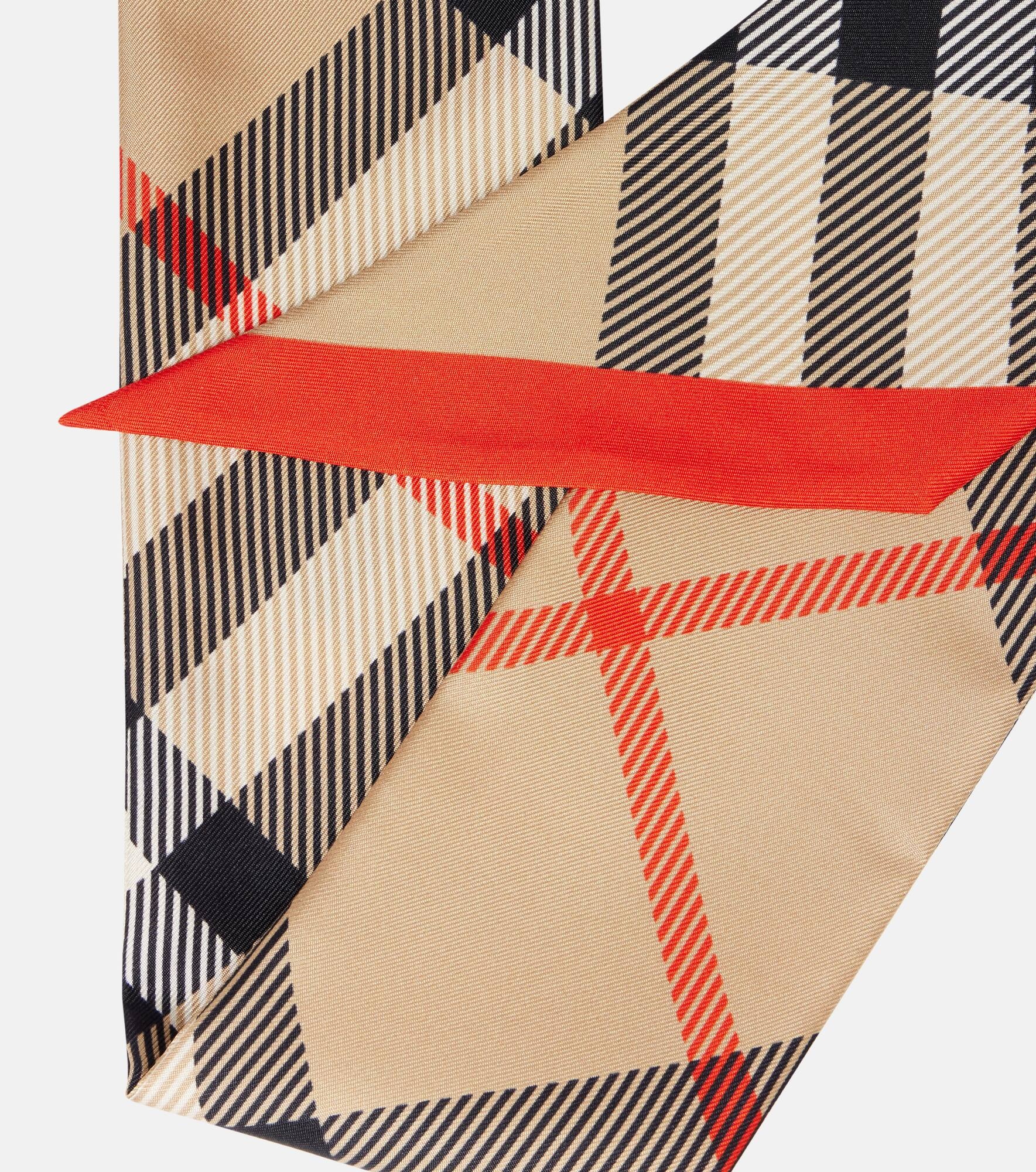 Burberry Check silk twill scarf - 3