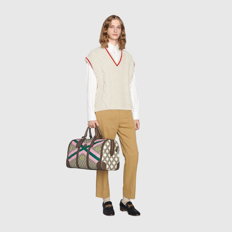 100 geometric print duffle bag 5