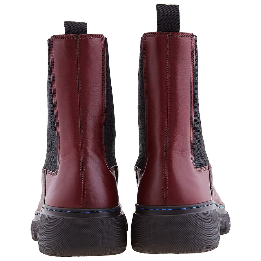 Burberry Creeper Leather Chelsea Boots - 4