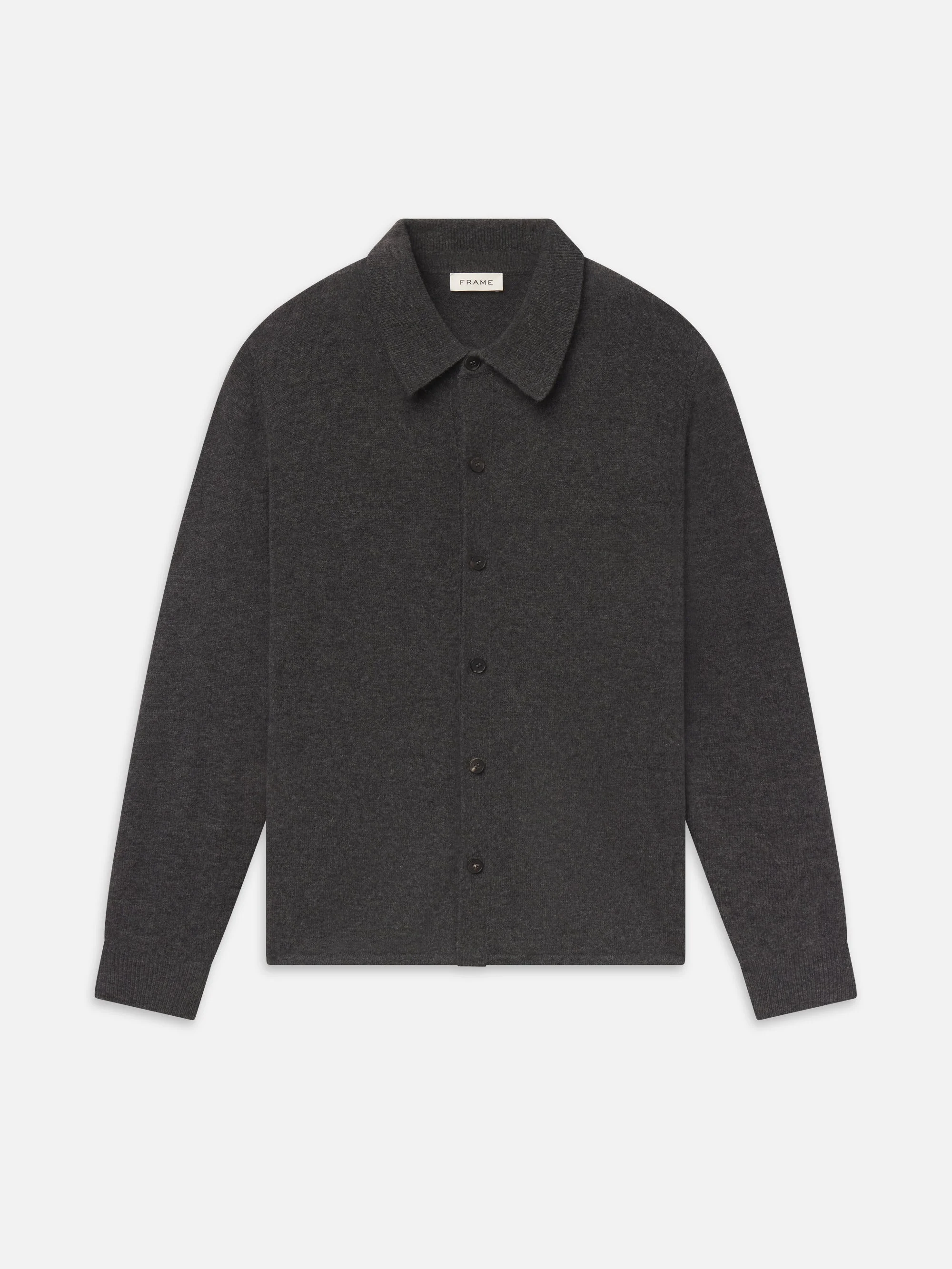 Boiled Wool Shirt Sweater - 1
