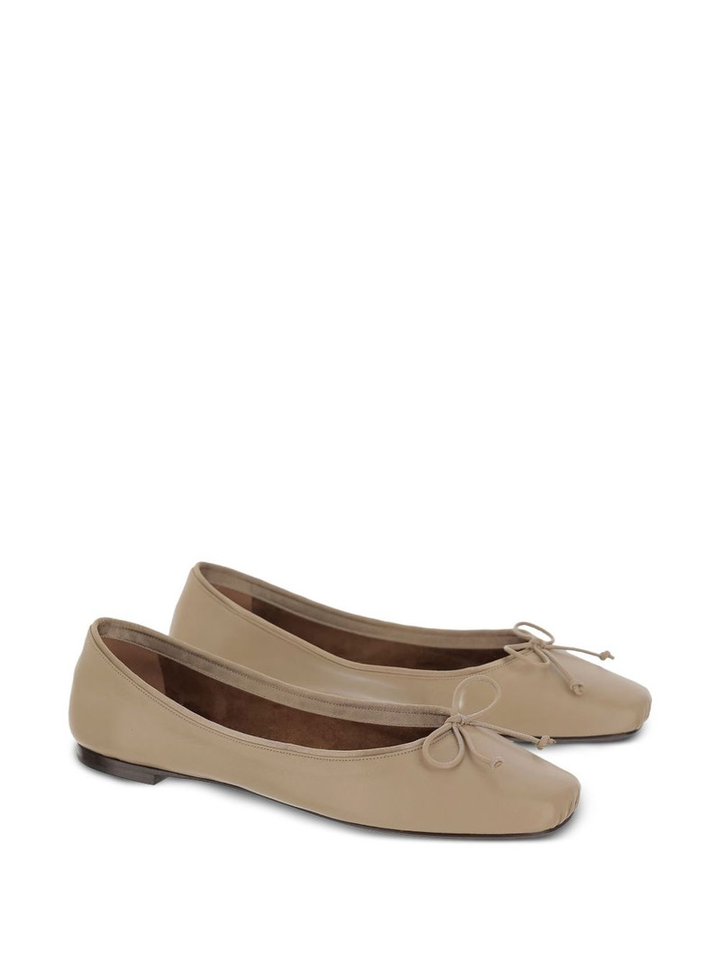 KHAITE bow-detail ballet flats outlook
