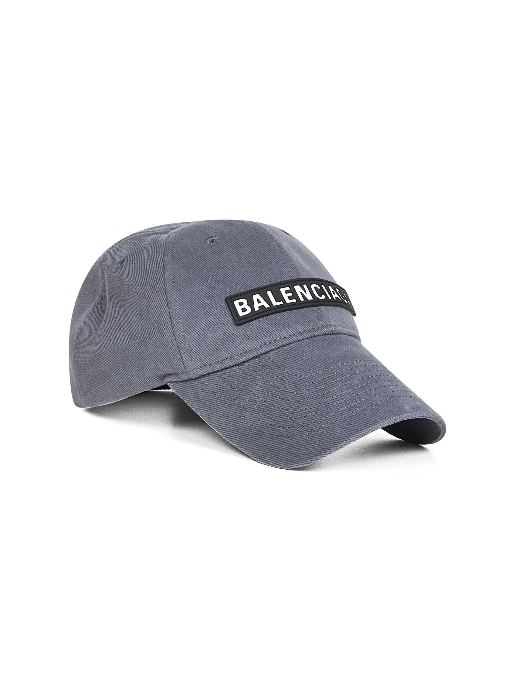Grey drill Patch baseball cap - 2