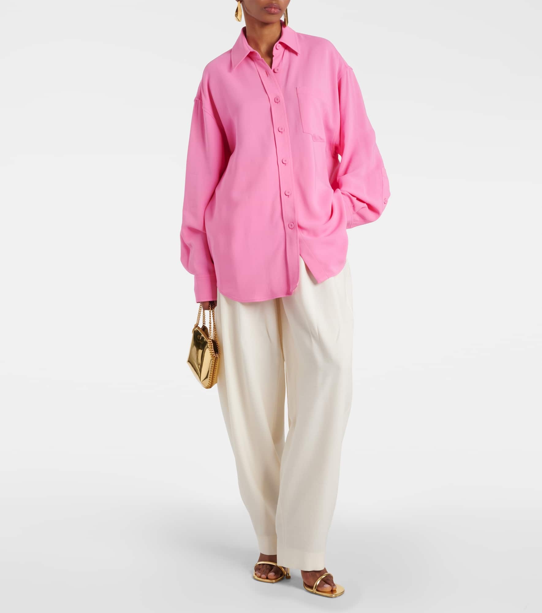 Oversized crêpe shirt - 2